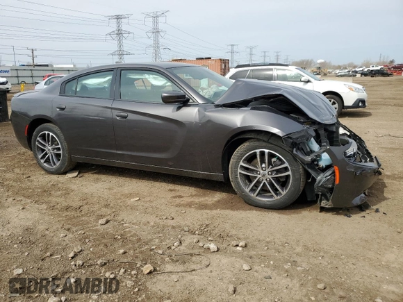 2019 Dodge Charger SXT with VIN 2C3CDXJG7KH545332, listed as a Copart auction lot 50178335 with 37,742 mi miles and Salvage Title. Bid and sale history available at DreamBid. Image 4.