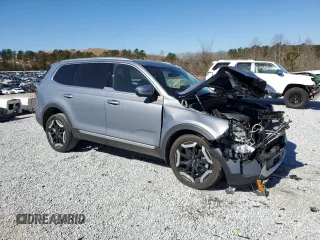 2024 Kia Telluride S with VIN 5XYP64GC1RG471070, listed as a Copart auction lot 46787945 with 16,781 mi miles and Salvage Title. Bid and sale history available at carsss.com. Image 4.