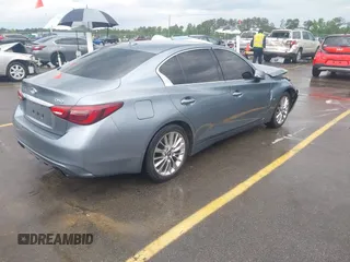 2020 Infiniti Q50 Luxe with VIN JN1EV7APXLM205739, listed as a IAAI auction lot 42084427 with 122,135 mi miles and . Bid and sale history available at DreamBid. Image 4.