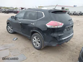 2015 Nissan Rogue S with VIN KNMAT2MT3FP555780, listed as a IAAI auction lot 41794398 with 124,681 mi miles. Bid and sale history available at carsss.com. Image 3.