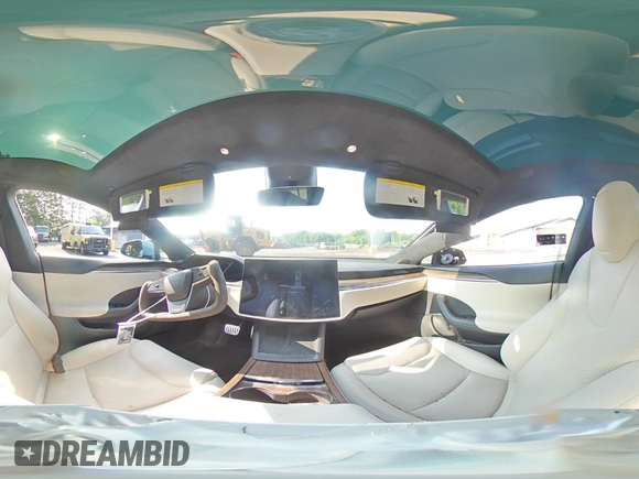2021 Tesla Model S Long Range with VIN 5YJSA1E58MF440345, listed as a Copart auction lot 60188245 with Not provided miles and Salvage title. Bid and sale history available at DreamBid. Image 14.