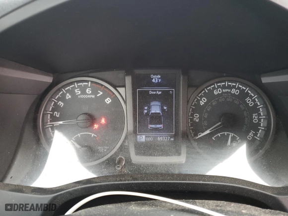 2019 Toyota Tacoma 4WD SR with VIN 3TMCZ5AN8KM260852, listed as a Copart auction lot 46893285 with 69,327 mi miles and Salvage Title. Bid and sale history available at carsss.com. Image 9.