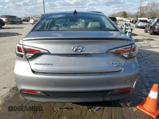 2016 Hyundai Sonata Hybrid Limited with VIN KMHE34L15GA027672, listed as a Copart auction lot 47058605 with 92,455 mi miles and Salvage Title. Bid and sale history available at carsss.com. Image 6.