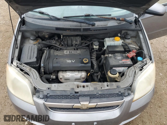 2008 Chevrolet Aveo LT with VIN KL1TG56688B068278, listed as a Copart auction lot 54069525 with 161,017 mi miles and Salvage title. Bid and sale history available at DreamBid. Image 11.