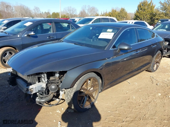 2019 Audi A5 Sportback Premium Plus with VIN WAUBNCF55KA018020, listed as a IAAI auction lot 41339747 with 65,905 mi miles. Bid and sale history available at carsss.com. Image 18.