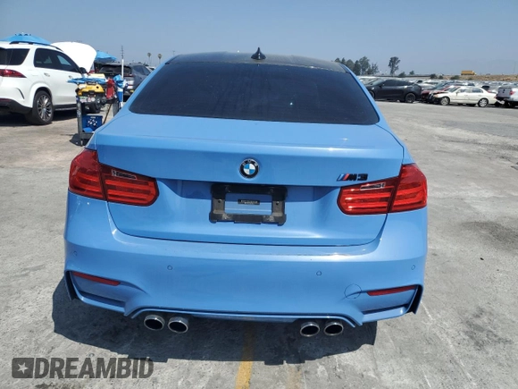 2015 BMW M3 with VIN WBS3C9C52FJ276160, listed as a Copart auction lot 61135805 with 71,708 mi miles and Salvage title. Bid and sale history available at DreamBid. Image 6.