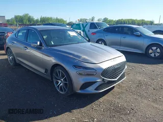 2023 Genesis G70 2.0T z VIN KMTG34TA3PU131624, wystawiony jako IAAI lot #42286678 z przebiegiem 35 010 mil mil oraz . Historia ofert i sprzedaży dostępna na DreamBid. Obrazek 1.