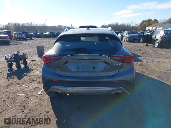 2018 Infiniti QX30 Premium with VIN SJKCH5CR5JA055906, listed as a IAAI auction lot 41336852 with 106,808 mi miles and . Bid and sale history available at DreamBid. Image 16.
