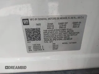 2022 GMC Terrain SLT with VIN 3GKALPEV0NL224814, listed as a IAAI auction lot 41696599 with 65,930 mi miles. Bid and sale history available at carsss.com. Image 9.