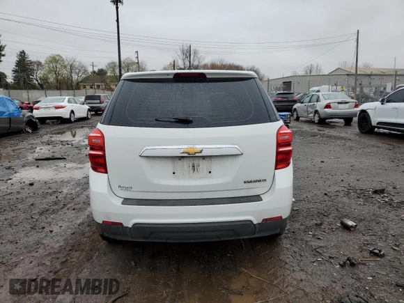 2016 Chevrolet Equinox LS with VIN 2GNALBEK9G1128731, listed as a Copart auction lot 51890585 with 93,980 mi miles and Salvage Title. Bid and sale history available at carsss.com. Image 6.