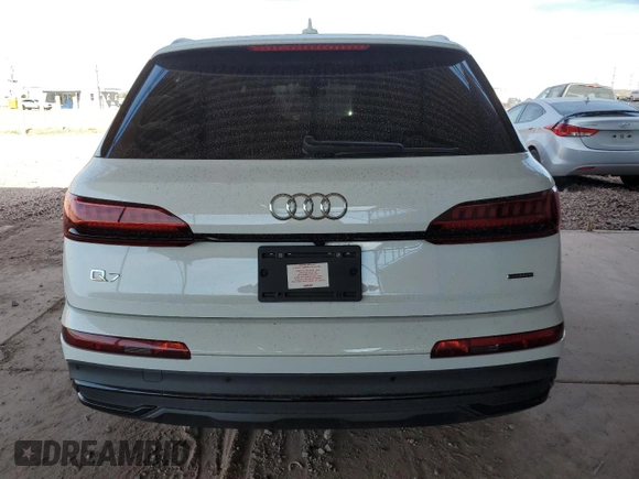 2022 Audi Q7 Prestige with VIN WA1VXBF73ND014986, listed as a Copart auction lot 45698425 with 22,181 mi miles and Salvage title. Bid and sale history available at DreamBid. Image 6.