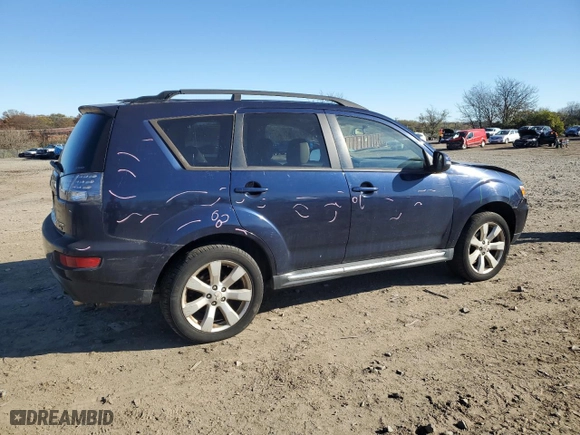 2010 Mitsubishi Outlander XLS with VIN JA4JT4AX2AZ003648, listed as a Copart auction lot 80018994 with 135,872 mi miles and Salvage Title. Bid and sale history available at carsss.com. Image 3.