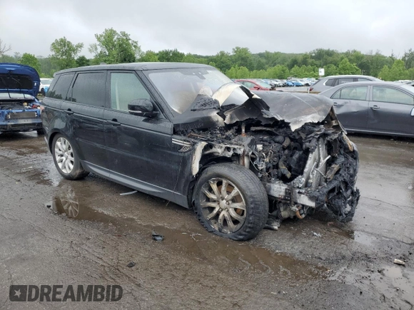2017 Land Rover Range Rover Sport HSE with VIN SALWR2FVXHA141719, listed as a Copart auction lot 58583975 with Not provided miles and Salvage title. Bid and sale history available at DreamBid. Image 4.