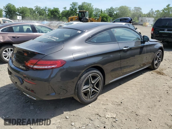 2023 Mercedes-Benz C 300 with VIN W1KWJ8EB9PG131614, listed as a Copart auction lot 58864384 with 3,069 mi miles and Salvage Title. Bid and sale history available at DreamBid. Image 3.