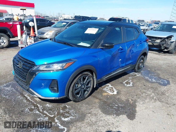 2021 Nissan Kicks SR with VIN 3N1CP5DV3ML561218, listed as a IAAI auction lot 41691829 with 99,361 mi miles. Bid and sale history available at carsss.com. Image 20.