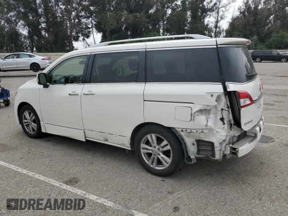 2015 Nissan Quest S with VIN JN8AE2KP6F9120261, listed as a Copart auction lot 55038694 with 127,294 mi miles. Bid and sale history available at carsss.com. Image 2.