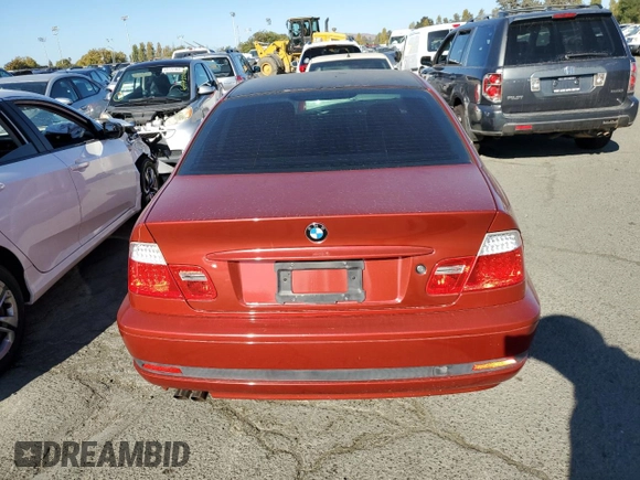 2006 BMW 3 Series 325Ci with VIN WBABD33436PL09665, listed as a Copart auction lot 69726313 with 0 mi miles and Salvage Title. Bid and sale history available at carsss.com. Image 6.