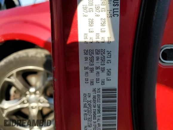 2015 Dodge Journey Crossroad z VIN 3C4PDCGG1FT631150, wystawiony jako Copart lot #51498485 z przebiegiem 162 597 mil mil oraz Nie do naprawy • Non repairable. Historia ofert i sprzedaży dostępna na DreamBid. Obrazek 13.