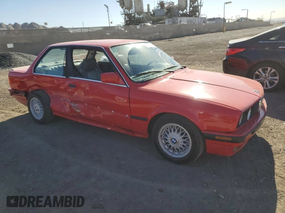 1989 BMW 3 Series 325iS with VIN WBAAA2309KEC49637, listed as a Copart auction lot 41492615 with 185,613 mi miles and Salvage Title. Bid and sale history available at carsss.com. Image 4.