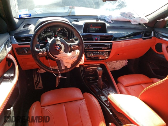 2018 BMW X2 sDrive28i with VIN WBXYJ3C36JEJ82575, listed as a Copart auction lot 45860244 with 42,260 mi miles and Salvage title. Bid and sale history available at DreamBid. Image 8.