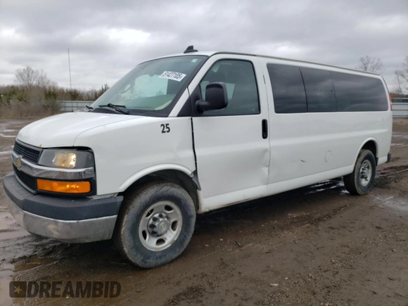 2016 Chevrolet Express Passenger LT with VIN 1GAZGPFG7G1184396, listed as a Copart auction lot 51427105 with 152,008 mi miles and Salvage title. Bid and sale history available at DreamBid. Image 1.