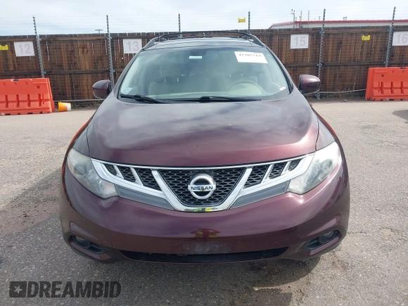 2014 Nissan Murano S with VIN JN8AZ1MW5EW529631, listed as a IAAI auction lot 42385719 with 168,182 mi miles and . Bid and sale history available at DreamBid. Image 12.