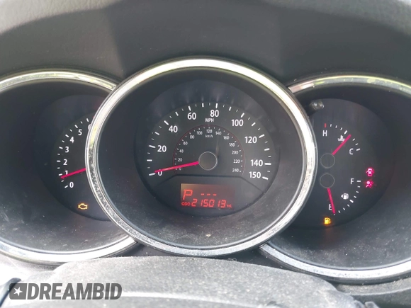 2013 Kia Sorento LX with VIN 5XYKTCA60DG403769, listed as a IAAI auction lot 42265980 with 215,013 mi miles and . Bid and sale history available at DreamBid. Image 7.