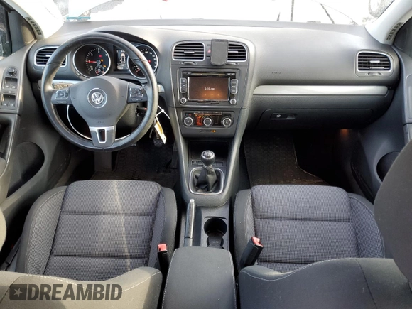 2012 Volkswagen Golf TDI with VIN WVWNM7AJ5CW332205, listed as a Copart auction lot 44744695 with 109,381 mi miles and Salvage title. Bid and sale history available at DreamBid. Image 8.