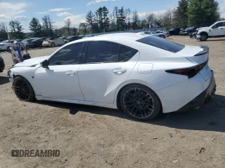 2023 Lexus IS 500 F Sport Performance with VIN JTHAP1D25P5003652, listed as a Copart auction lot 53134665 with 17,844 mi miles and Salvage title. Bid and sale history available at DreamBid. Image 2.