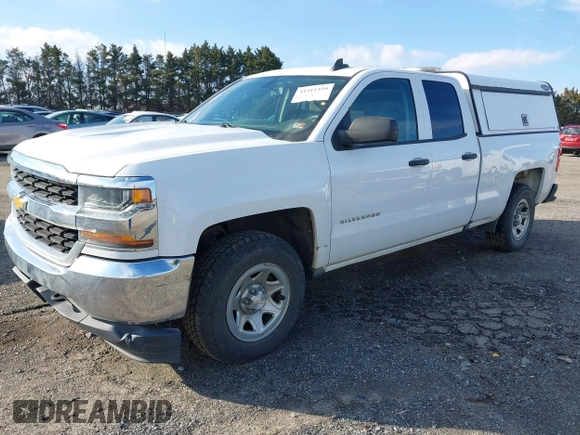 2017 Chevrolet Silverado 1500 Work Truck with VIN 1GCVKNEH5HZ377457, listed as a IAAI auction lot 41411359 with 154,971 mi miles. Bid and sale history available at carsss.com. Image 2.