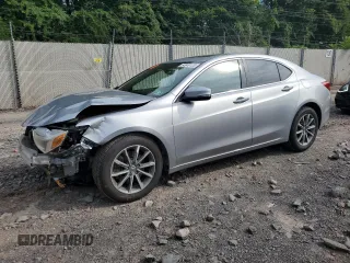 2018 Acura TLX with VIN 19UUB1F35JA008725, listed as a Copart auction lot 64949125 with 113,371 mi miles and Salvage title. Bid and sale history available at DreamBid. Image 1.