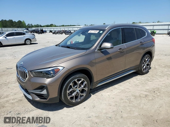 2020 BMW X1 xDrive28i z VIN WBXJG9C09L5R23653, wystawiony jako Copart lot #52771535 z przebiegiem 54 550 mil mil oraz Szkoda całkowita • Salvage title. Historia ofert i sprzedaży dostępna na DreamBid. Obrazek 1.