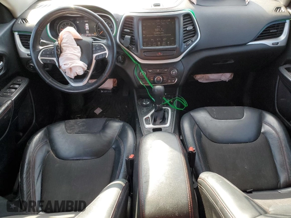 2015 Jeep Cherokee Trailhawk with VIN 1C4PJMBB5FW778883, listed as a Copart auction lot 44444555 with 113,194 mi miles and Salvage title. Bid and sale history available at DreamBid. Image 8.