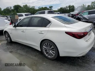 2018 Infiniti Q50 Luxe z VIN JN1EV7APXJM360210, wystawiony jako Copart lot #59193045 z przebiegiem 174 679 mil mil oraz Czysty tytuł • Clean title. Historia ofert i sprzedaży dostępna na DreamBid. Obrazek 2.