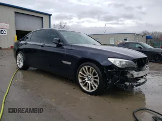 2014 BMW 7 Series 750i xDrive with VIN WBAYB6C57ED224998, listed as a Copart auction lot 81931474 with 0 mi miles and Salvage Title. Bid and sale history available at carsss.com. Image 4.