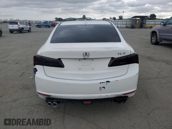 2015 Acura TLX V6 Advance with VIN 19UUB2F74FA025015, listed as a Copart auction lot 47667405 with 94,506 mi miles and Salvage Title. Bid and sale history available at carsss.com. Image 6.