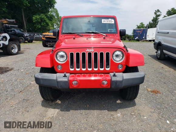 2017 Jeep Wrangler Unlimited Sahara with VIN 1C4HJWEG3HL610297, listed as a Copart auction lot 64732325 with 43,274 mi miles and Salvage title. Bid and sale history available at DreamBid. Image 5.