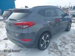 2017 Hyundai Tucson Limited with VIN KM8J3CA27HU307808, listed as a IAAI auction lot 41980342 with 91,669 mi miles. Bid and sale history available at carsss.com. Image 4.