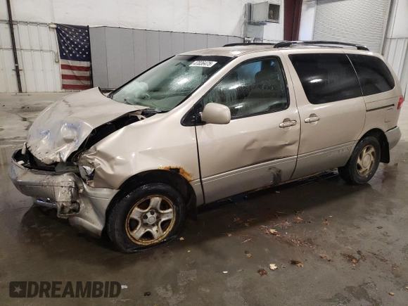 2003 Toyota Sienna LE with VIN 4T3ZF13C63U554693, listed as a Copart auction lot 47836475 with 288,512 mi miles and Salvage Title. Bid and sale history available at carsss.com. Image 1.