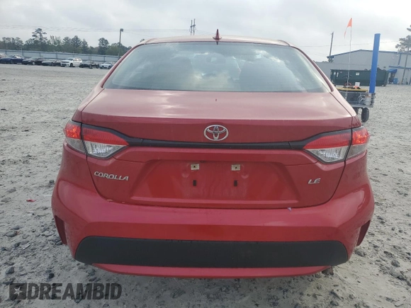 2021 Toyota Corolla LE with VIN 5YFEPMAE6MP187789, listed as a Copart auction lot 51786005 with 93,537 mi miles and Non Repairable. Bid and sale history available at carsss.com. Image 6.