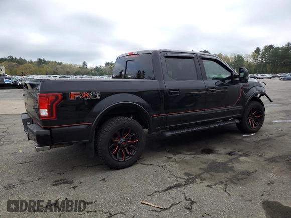 2016 Ford F-150 XLT with VIN 1FTEW1EFXGFA94533, listed as a Copart auction lot 53718085 with 92,619 mi miles and Salvage Title. Bid and sale history available at carsss.com. Image 3.