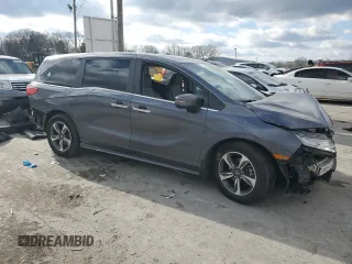2019 Honda Odyssey Touring with VIN 5FNRL6H87KB078940, listed as a Copart auction lot 87268714 with Not Provided miles and Salvage Title. Bid and sale history available at carsss.com. Image 4.