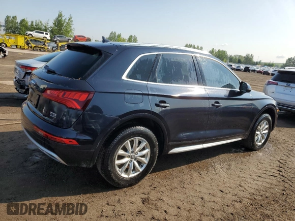 2018 Audi Q5 Premium with VIN WA1ANAFY7J2246066, listed as a Copart auction lot 59571795 with 131,626 mi miles and Salvage title. Bid and sale history available at DreamBid. Image 3.