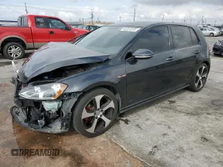 2016 Volkswagen Golf GTI SE with VIN 3VW5T7AU3GM048202, listed as a Copart auction lot 48351073 with 59,721 mi miles. Bid and sale history available at carsss.com. Image 1.