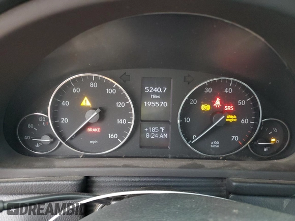 2006 Mercedes-Benz C 230 Sport with VIN WDBRF52H76F787247, listed as a Copart auction lot 43166465 with 195,570 mi miles and Salvage Title. Bid and sale history available at carsss.com. Image 9.