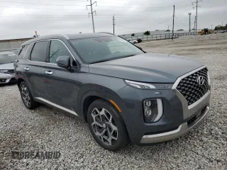 2022 Hyundai Palisade Calligraphy z VIN KM8R7DHE4NU353914, wystawiony jako Copart lot #58190955 z przebiegiem 57 583 mil mil oraz Szkoda całkowita • Salvage title. Historia ofert i sprzedaży dostępna na DreamBid. Obrazek 4.