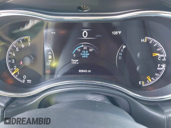 2019 Jeep Grand Cherokee Upland с VIN 1C4RJFAG0KC566518, выставлен на аукционе IAAI как лот 42585830 с пробегом 65 843 миль миль и . История ставок и продаж доступна на DreamBid. Изображение 7.