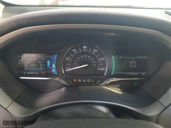 2015 Lincoln MKZ Hybrid with VIN 3LN6L2LU2FR612040, listed as a Copart auction lot 48547645 with 56,486 mi miles and Salvage Title. Bid and sale history available at carsss.com. Image 9.