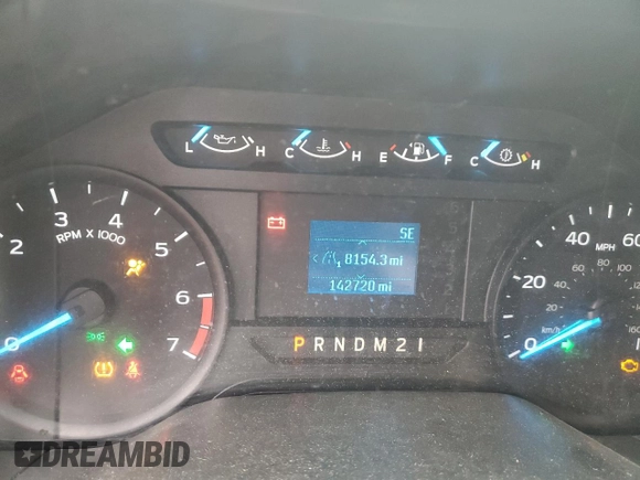 2017 Ford F-250 XL with VIN 1FT7W2A68HEC80552, listed as a Copart auction lot 45346095 with 142,720 mi miles and Salvage title. Bid and sale history available at DreamBid. Image 9.