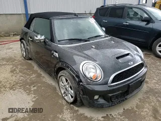 2014 MINI Convertible S with VIN WMWZP3C53ET298154, listed as a Copart auction lot 53971615 with 85,499 mi miles and Salvage title. Bid and sale history available at DreamBid. Image 14.